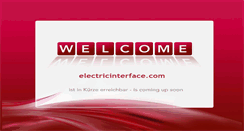 Desktop Screenshot of electricinterface.com